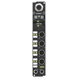 Beckhoff IP1012-Bxxx Fieldbus Box, 8-channel digital input, 24 V DC, 02 ms, M12