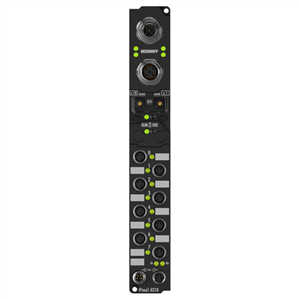 Beckhoff IP2301-B310 Fieldbus Box, 4-channel digital input + 4-channel digital output, PROFIBUS, 24 V DC, 3 ms, 05 A, M8