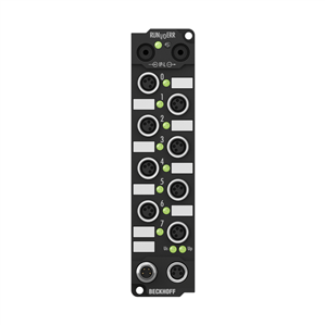 Beckhoff IE2401 Extension Box, 8-channel digital input + 8-channel digital output, 24 V DC, 3 ms, 05 A, M8