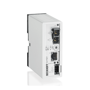 Beckhoff CU1521-0010 Infrastructure, media converter, Ethernet/EtherCAT, 100 Mbit/s, 24 V DC, fiber optic single-mode