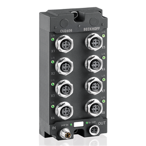 Beckhoff CU2608 Infrastructure, 8-port switch, Ethernet, 100 Mbit/s, 24 V DC, M12 Turkiye