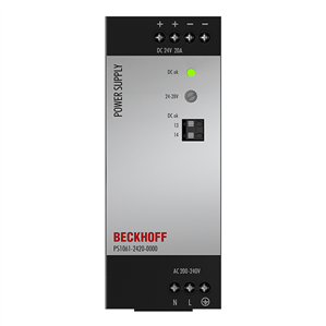 Beckhoff PS1061-2420-0000 Power supply PS1000; output: 24 V DC, 20 A; input: AC 200…240 V, 1-phase Turkiye