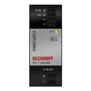 Beckhoff PS1111-2403-0002 Power supply PS1000; output: 24 V DC, 38 A; input: AC 100…240 V, 1-phase
