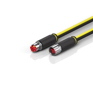 Beckhoff ZK7314-3431-Axxx B23, ENP cable, PUR, 5 G 40 mm² + (1 x 4 x AWG22), drag-chain suitable, key 1 (2 x 24 V DC + PE)