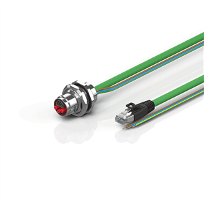 Beckhoff ZK7906-AI00-Axxx ENP cable, PUR, 3 G 15 mm² + (1 x 4 x AWG22), drag chain suitable, key 3 (user-defined voltage)