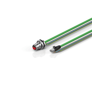 Beckhoff ZK7908-BY00-Axxx B17, ENP cable, PUR, 5 G 15 mm² + (1 x 4 x AWG22), drag chain suitable, key 3 (user-defined voltage)