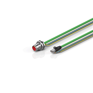 Beckhoff ZK7908-CB00-Axxx B17, ENP cable, PUR, 5 G 15 mm² + (1 x 4 x AWG22), drag chain suitable, key 3 (user-defined voltage)