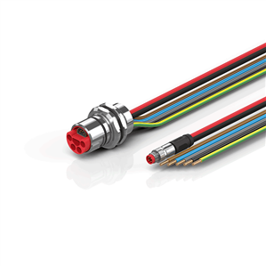 Beckhoff ZK7A14-AX00-0xxx B23, ECP cable, PUR, 5 G 40 mm² + (1 x 4 x AWG22), drag chain suitable, key 3 (user-defined voltage)