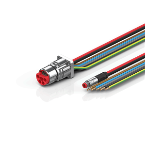 Beckhoff ZK7714-BX00-0xxx B23, ECP cable, PUR, 5 G 40 mm² + (1 x 4 x AWG22), drag chain suitable, key 2 (400 V AC)