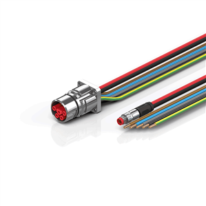 Beckhoff ZK7714-BW00-0xxx B23, ECP cable, PUR, 5 G 40 mm² + (1 x 4 x AWG22), drag chain suitable, key 2 (400 V AC)
