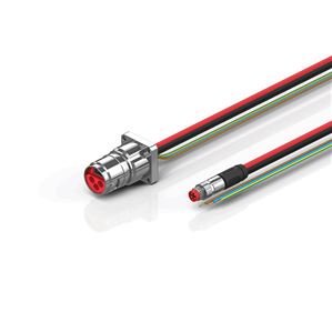 Beckhoff ZK7610-BL00-0xxx B17, ECP cable, PUR, 3 G 25 mm² + (1 x 4 x AWG22), drag chain suitable, key 2 (230 V AC)