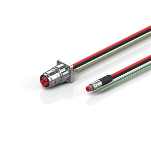 Beckhoff ZK7610-BK00-0xxx B17, ECP cable, PUR, 3 G 25 mm² + (1 x 4 x AWG22), drag chain suitable, key 2 (230 V AC)