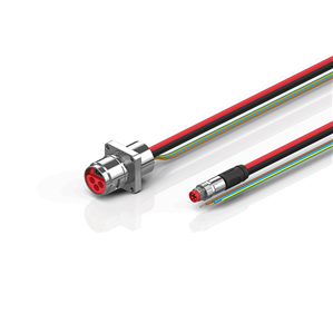 Beckhoff ZK7610-AH00-0xxx B17, ECP cable, PUR, 3 G 25 mm² + (1 x 4 x AWG22), drag chain suitable, key 2 (230 V AC)