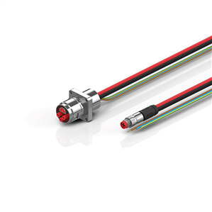 Beckhoff ZK7610-AG00-0xxx B17, ECP cable, PUR, 3 G 25 mm² + (1 x 4 x AWG22), drag chain suitable, key 2 (230 V AC)