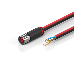 Beckhoff ZK7610-1900-0xxx B17, ECP cable, PUR, 3 G 25 mm² + (1 x 4 x AWG22), drag-chain suitable, key 2 (230 V AC)