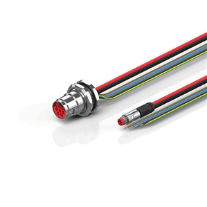 Beckhoff ZK7608-BZ00-0xxx B17, ECP cable, PUR, 5 G 15 mm² + (1 x 4 x AWG22), drag chain suitable, key 2 (400 V AC)