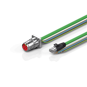 Beckhoff ZK7608-BX00-Axxx B17, ENP cable, PUR, 5 G 15 mm² + (1 x 4 x AWG22), drag chain suitable, key 2 (400 V AC)