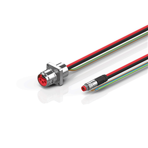 Beckhoff ZK7606-AH00-0xxx B17, ECP cable, PUR, 3 G 15 mm² + (1 x 4 x AWG22), drag chain suitable, key 2 (230 V AC)