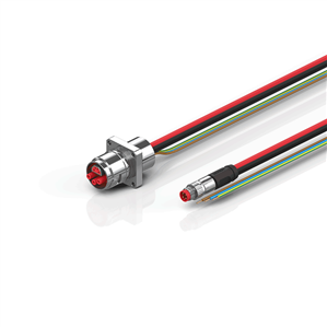 Beckhoff ZK7606-AG00-0xxx B17, ECP cable, PUR, 3 G 15 mm² + (1 x 4 x AWG22), drag chain suitable, key 2 (230 V AC)