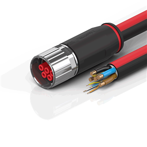 Beckhoff ZK7425-3100-0xxx B40, ECP cable, PUR, 5 G 160 mm² + (1 x 4 x AWG22), drag chain suitable, key 1 (2 x 24 V DC + PE)