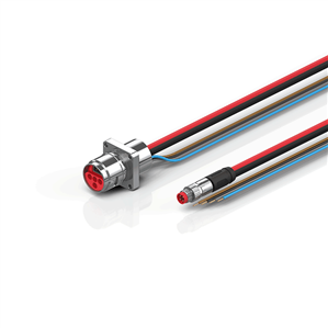 Beckhoff ZK7224-AN00-0xxx B17, ECP cable, PUR, 4 x 15 mm² + (1 x 4 x AWG22), drag chain suitable, key 1 (2 x 24 V DC)
