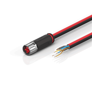 Beckhoff ZK7224-2500-0xxx B17, ECP cable, PUR, 4 x 15 mm² + (1 x 4 x AWG22), drag chain suitable, key 1 (2 x 24 V DC)