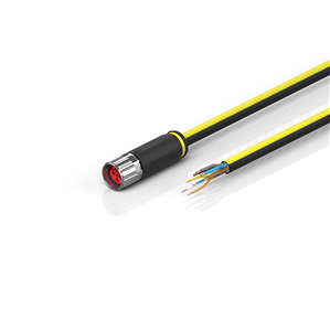 Beckhoff ZK7224-2400-Axxx B17, ENP cable, PUR, 4 x 15 mm² + (1 x 4 x AWG22), drag chain suitable, key 1 (2 x 24 V DC)