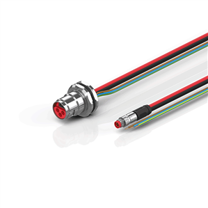 Beckhoff ZK7210-BP00-0xxx B17, ECP cable, PUR, 3 G 25 mm² + (1 x 4 x AWG22), drag chain suitable, key 1 (24 V DC)