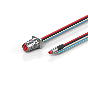 Beckhoff ZK7210-BL00-0xxx B17, ECP cable, PUR, 3 G 25 mm² + (1 x 4 x AWG22), drag chain suitable, key 1 (24 V DC)