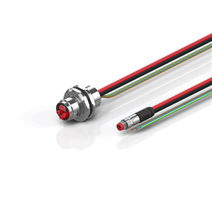 Beckhoff ZK7210-AK00-0xxx B17, ECP cable, PUR, 3 G 25 mm² + (1 x 4 x AWG22), drag chain suitable, key 1 (24 V DC)