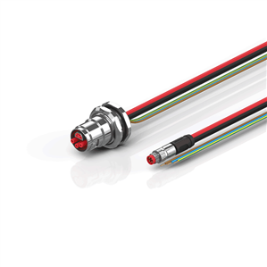 Beckhoff ZK7206-BM00-0xxx B17, ECP cable, PUR, 3 G 15 mm² + (1 x 4 x AWG22), drag chain suitable, key 1 (24 V DC)