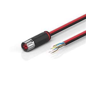 Beckhoff ZK7206-1900-0xxx B17, ECP cable, PUR, 3 G 15 mm² + (1 x 4 x AWG22), drag chain suitable, key 1 (24 V DC)