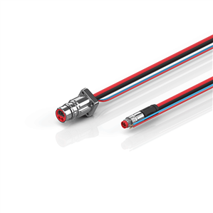 Beckhoff ZK7102-BF00-0xxx B12, ECP cable, PUR, 2 x 075 mm² + (1 x 4 x AWG22), drag chain suitable, key 1 (24 V DC)