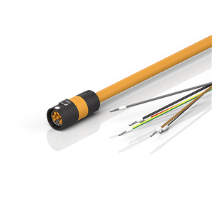 Beckhoff ZK4704-0411-2xxx Motor connection cable 075 mm² with itec® plug for motors with resolver, drag-chain suitable