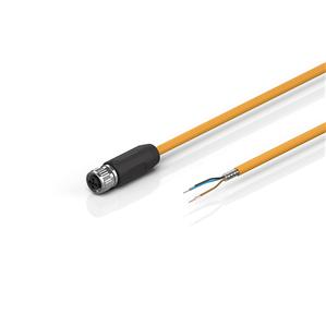 Beckhoff ZK4000-7700-0xxx Motor connection cable 075 mm² with M12 high-power plug (t coded), drag-chain suitable Turkiye