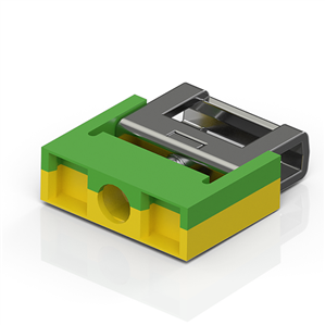 Beckhoff ZB8530 U-clamp terminal up to 4 mm² for PE connection to the rail (10 x 3 mm)