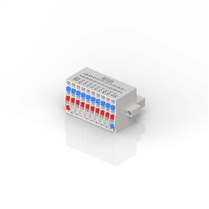 Beckhoff ZS2001-0004 Female header with spring connection as IP20 plug-in connection level, 3 x 10-pin, with LED