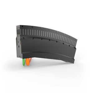 Beckhoff AT2021 Motor module, 225° curved segment, with connection cables for infeed