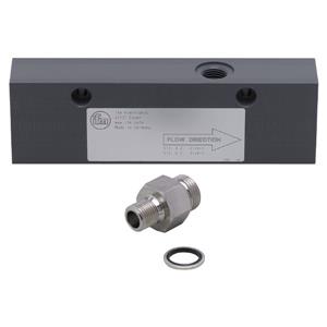 IFM ADAPTBLOCK D16 G1/2 PVC Küçük hacimsel akış miktarları için proses adaptörü