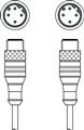 Leuze KSS ET-M12-4A-M12-4A-P7-020 Bağlantı kablosu