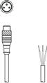 Leuze KS U-M8-3A-P1-100 Bağlantı kablosu