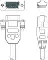 Leuze KDS HS-SUB-9A-RJ41-AA-T1-028 Bağlantı kablosu