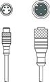 Leuze K-DS M12A-M8A-4P-0,3m-PVC Bağlantı kablosu