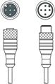 Leuze KDS DN-M12-5A-M12-5A-P3-020 Bağlantı kablosu