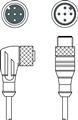 Leuze KDS U-M12-5W-M12-5A-P1-010-3DP Bağlantı kablosu