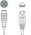 Leuze KSS GB-M12-8A-RJ45-A-P7-100 Bağlantı kablosu
