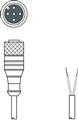 Leuze KD PB-M12-4A-P3-300 Bağlantı kablosu
