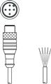 Leuze KS U-M12-5A-P1-020 Bağlantı kablosu