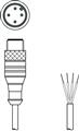 Leuze KS U-M12-4A-V1-050 Bağlantı kablosu