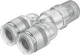 Festo NPQP-Y-R14-Q8-FD-P10 Y-Çabuk Bağlantı Rakoru
